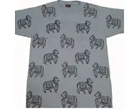 T-Shirt: All Over Cow Hand Print