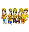 Childrens Stuffed Toys: Panca Pandavas (Yudhishtra,Bhima,Arjuna,Nakula,Sahadeva)