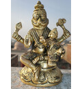 Lakshmi Narasimha Deity (Brass 5\")