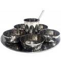 Deity Offering Plates Large Size (9.4\" Stainless Steel)