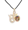 Om Sign Krishna Diamond Pendant with Black Thread