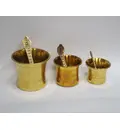 Achaman Cup / Panchpatra & Spoon -- Brass