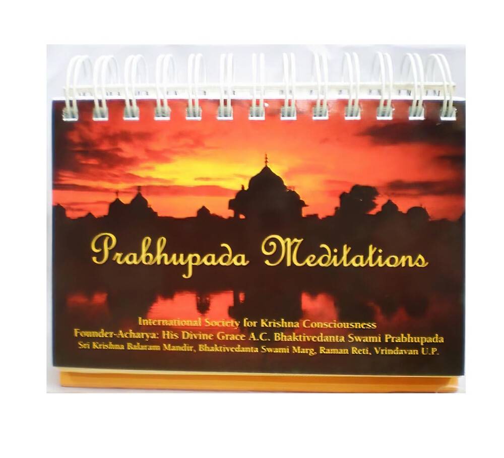 Prabhupada Meditations Perpetual Desktop Calendar