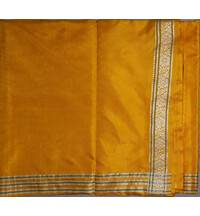 Dhoti / Chadar -- Varanasi Pure Silk Yellow