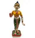 Marble Radha Krishna Deities (11\") - Black Krsihna