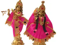 Radha Krishna Dress with Kerry and Gems Work