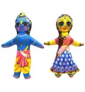 Radha-Krishna Dolls -- Small Size -- Childrens Stuffed Toy