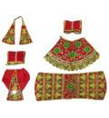 Radha Krishna Dress with Vibrant Floral Embroidery Work