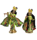 Radha Krishna Deities (Brass 12\")