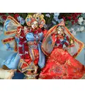 Radha Krishna Deities (Brass 12\")