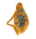 Radha Krishna On Swing Embroided Japa Bead Bag with Maha-Mantra on Back