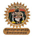 Radha Raman Ji Sticker With Maha Mantra