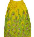 Skirt -- Peacock Feather Design, Rayon