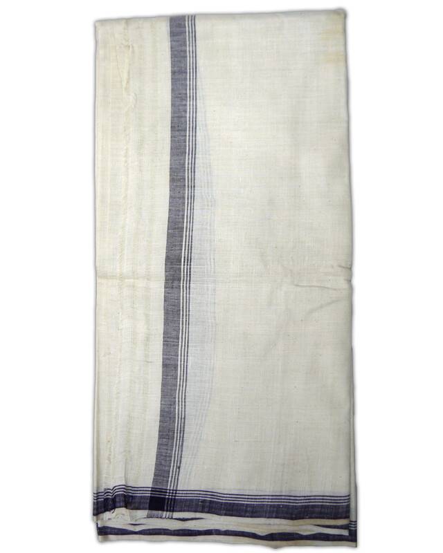 Pure Silk Dhoti and Chadar for Tall Devotees (49 inches wide)