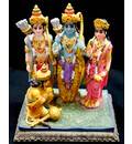Sita, Rama, Laksman and Hanuman  Polyresin Figure (6.5" high)