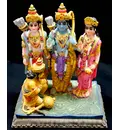 Sita, Rama, Laksman and Hanuman  Polyresin Figure (6.5\" high)