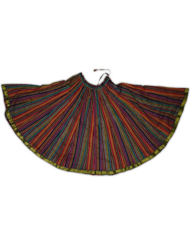 Gopi Skirt -- South Indian, Multicolored, 58 Panels