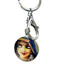 Srimati Radharani Key Ring (two sided)