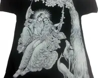 T-Shirt: Radha Krishna Black