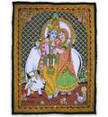 Wall Hanging -- Radha & Krishna with Cow