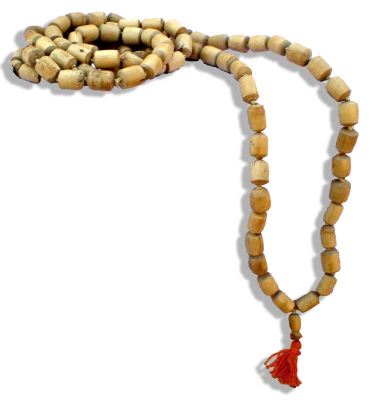 Barrel Shaped Tulsi Japa Beads