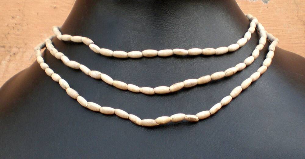 Tulsi Neck Beads - Small Flat
