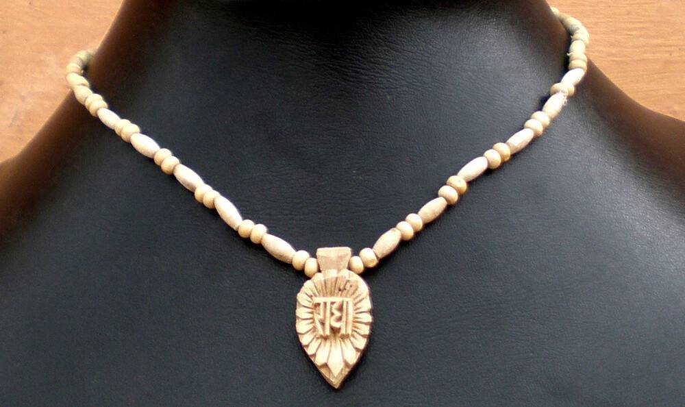 Radha - Krishna Tulsi Pendant Necklace