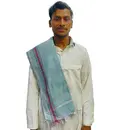 Gamcha, Khadi, large size (195x85cm) -- Traditional Indian Bathing Towel