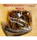 White Sandalwood Japa Mala (108 beads for chanting japa)