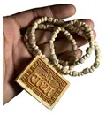 Sri Radha Name Pendant with Tulsi Necklace