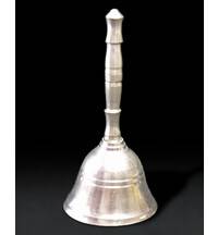White Metal Aroti Bell, 3" inch