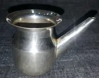 White Metal Water Cup with Pipe (Ganga Sagar)