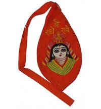 Jay Radha Picture Japa Bead Bag (Embroidered)