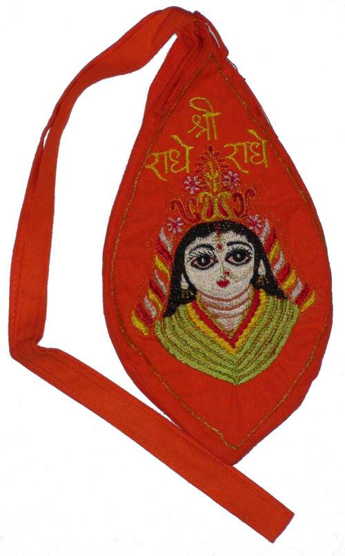 Jay Radha Picture Japa Bead Bag (Embroidered)