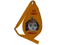 Sri Krishna (Madhava) Japa Bead Bag (Embroidered)