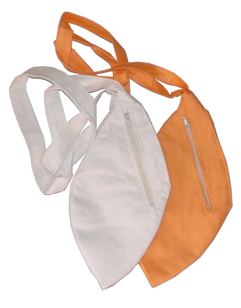 Japa Bead Bag -- Plain Extra Large Size With Zip Pocket