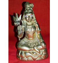Lord Shiva Brass Deity (4.5" high)
