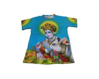 Boys T-shirt: Krishna with Cow -- All-Over-Print