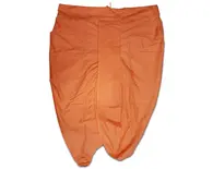 Dhoti Saffron Ready-Made Trouser -- Cotton