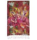 Jute Scarf for Matajis -- Digital Print, Radha Krishna