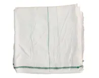 Dhoti White Jute Thin -- Color Borders