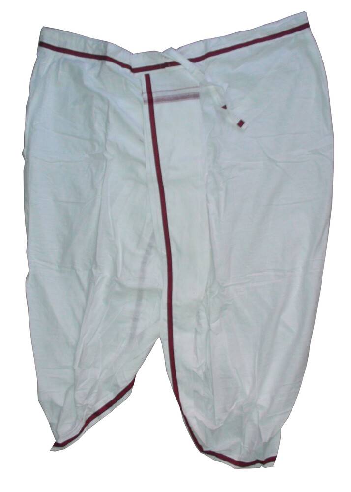 Dhoti Colored Ready-Made Trouser -- Thick Border