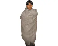 Men's Large Yak Wool Full Body Shawl / Chadar (89"x48")