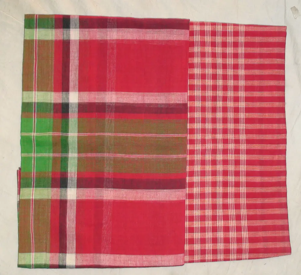 Gamcha, Khadi, medium size (160x75 cm) -- Traditional Indian Bathing Towel