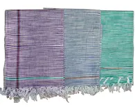 Gamcha, Khadi, large size (200x100 cm) -- Traditional Indian Bathing Towel