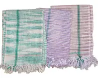 Gamcha, Khadi, medium size (160x75 cm) -- Traditional Indian Bathing Towel