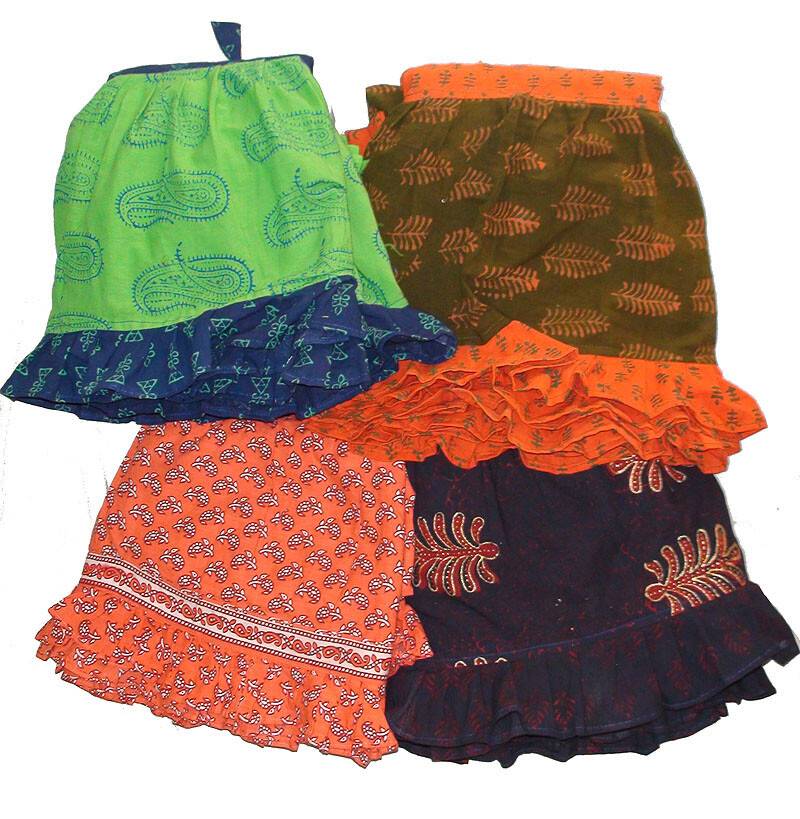 Gopi Dress -- Frill Skirt, 2 piece with Dupatta