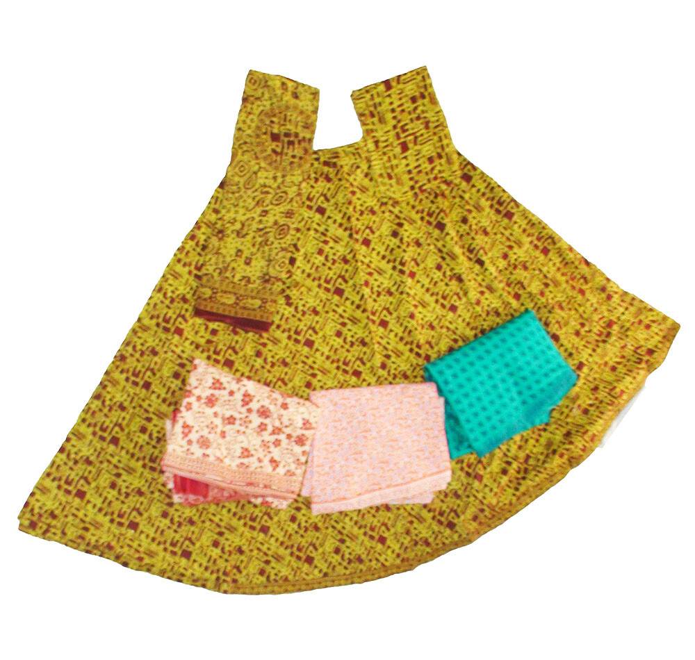 Gopi Dress -- Wrap Around, 3 Piece -- Dupatta, Choli Cloth & Skirt