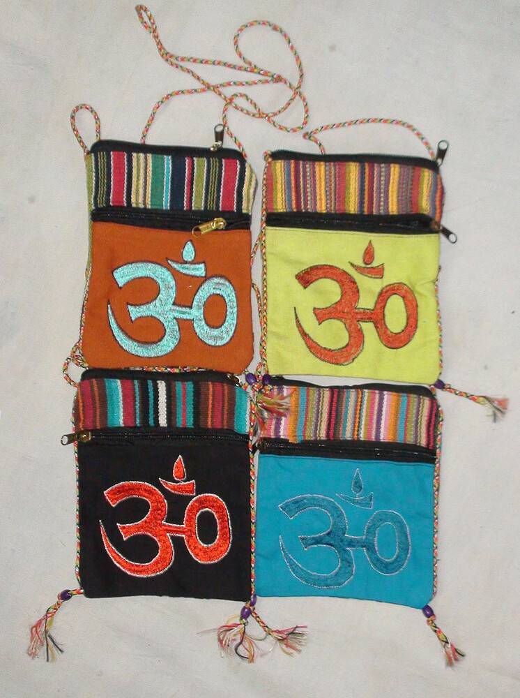 Purse with OM Pattern 5\" x 7\"