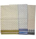 Sari, Cotton Printed -- Pattern on light background